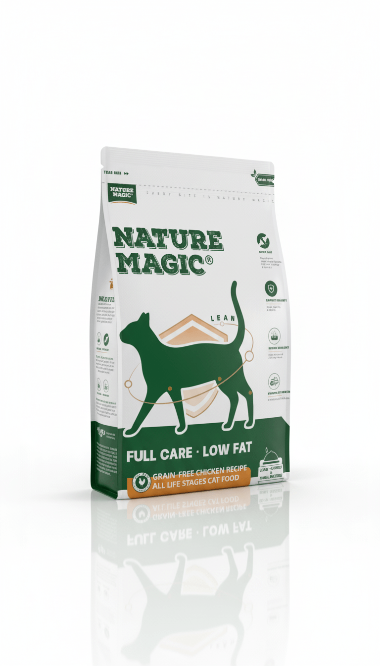 NATURE MAGIC Full Care Dry Cat Food - Low Fat Formula - 5lb