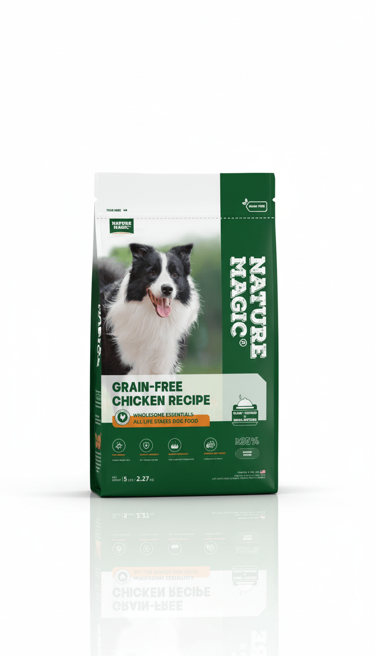 NATURE MAGIC Wholesome Essentials Dry Dog Food - Chicken Recipe - 5lb