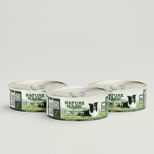 NATURE MAGIC Grain Free Wet Dog Food - Chicken & Cod Recipe - 85g (12 Pack)