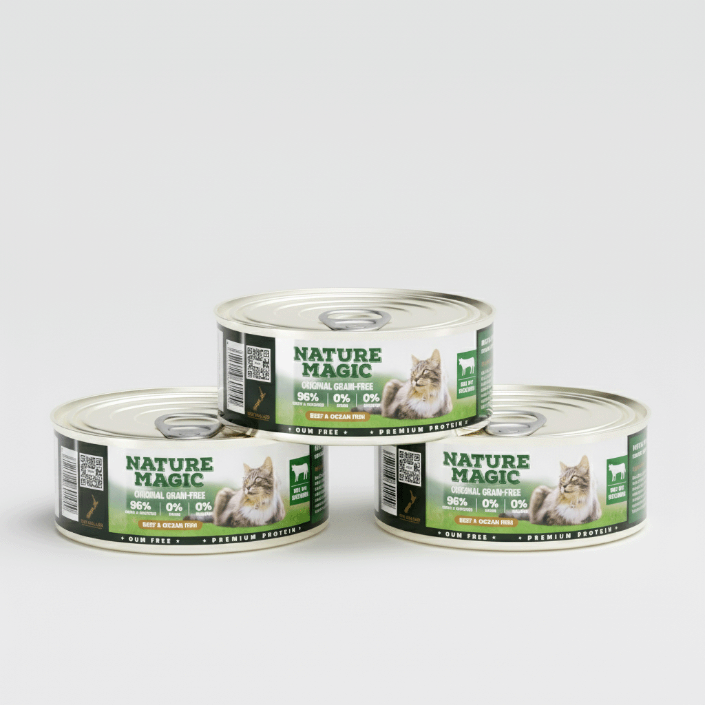 NATURE MAGIC Grain Free Wet Cat Food - Chicken & Cod Recipe - 85g (6 Pack)