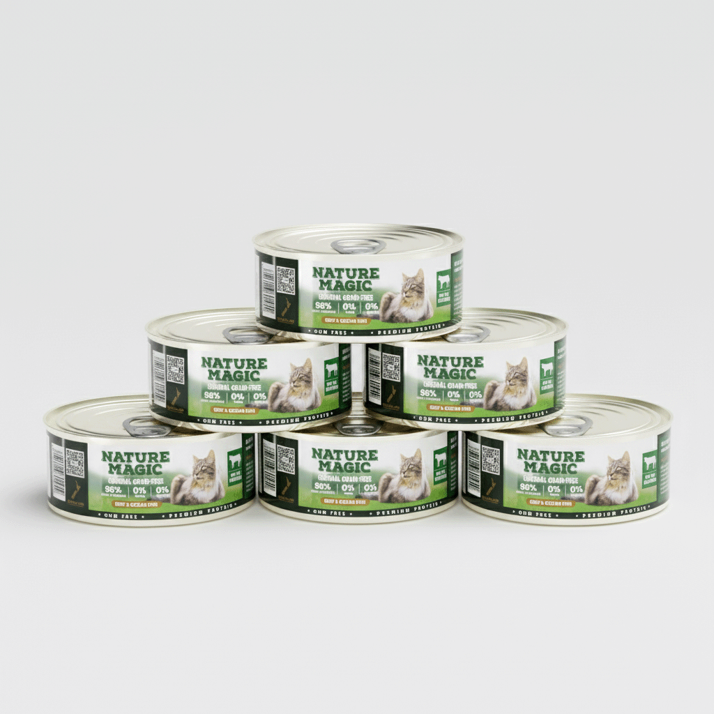 NATURE MAGIC Grain Free Wet Cat Food - Chicken & Cod Recipe - 85g (12 Pack)