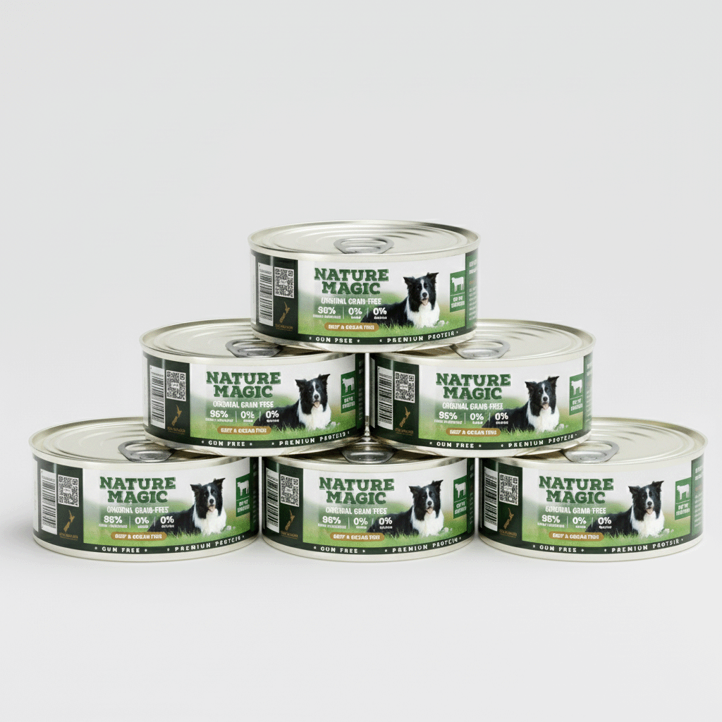 NATURE MAGIC Grain Free Wet Dog Food - Chicken & Cod Recipe - 85g Can