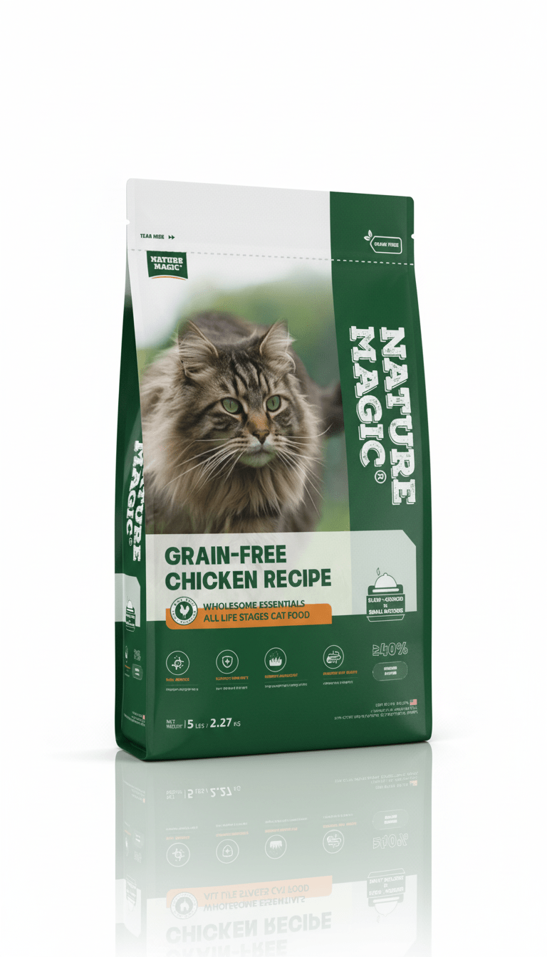 NATURE MAGIC Wholesome Essentials Dry Cat Food - Chicken Recipe - 5lb
