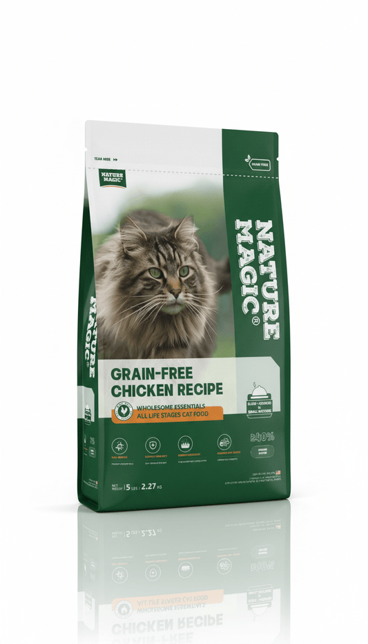 NATURE MAGIC Wholesome Essentials Dry Cat Food - Chicken Recipe - 5lb