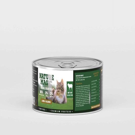 NATURE MAGIC Grain Free Wet Cat Food - Chicken & Ocean Fish - 175g Can