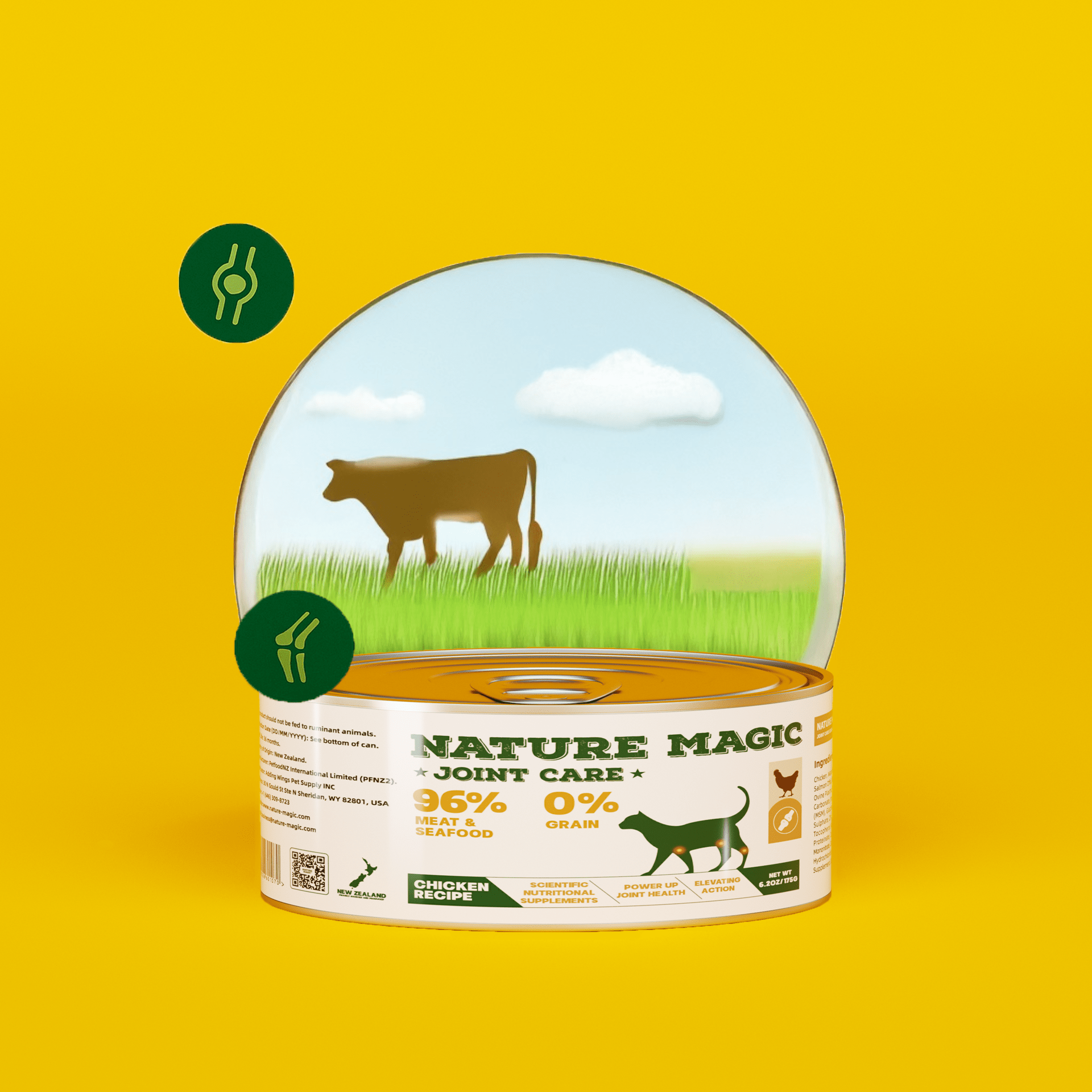 NATURE MAGIC Joint Care Wet Cat Food - Lamb - 85g Can