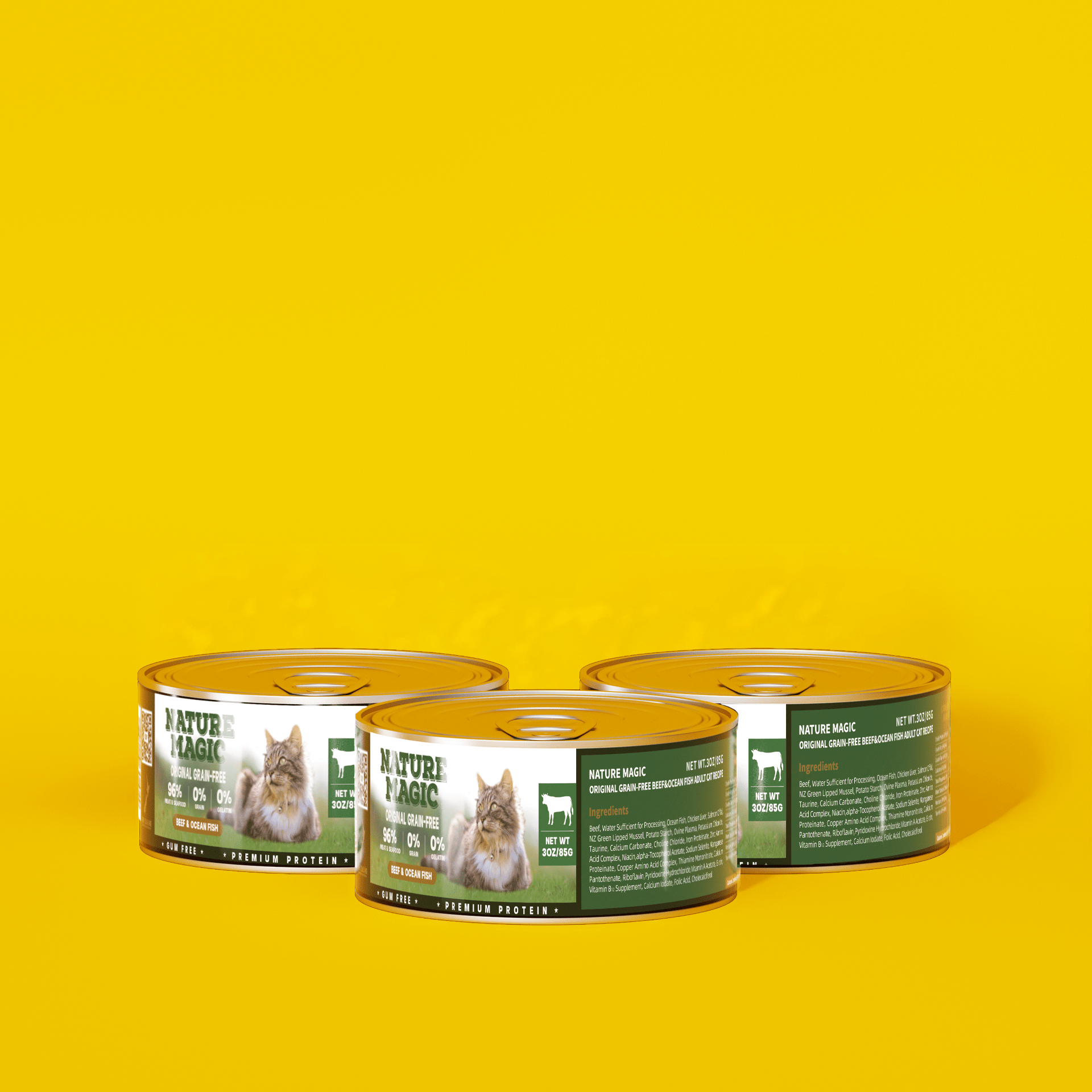 Grain Free - Wet Food For Cats Lamb & Salmon Recipe 85g