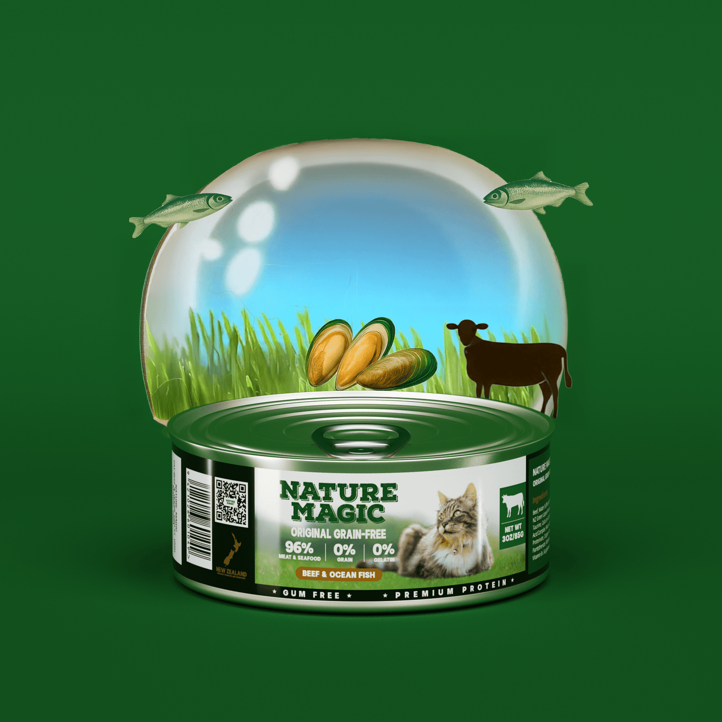 Grain Free - Wet Food For Cats Lamb & Salmon Recipe 85g