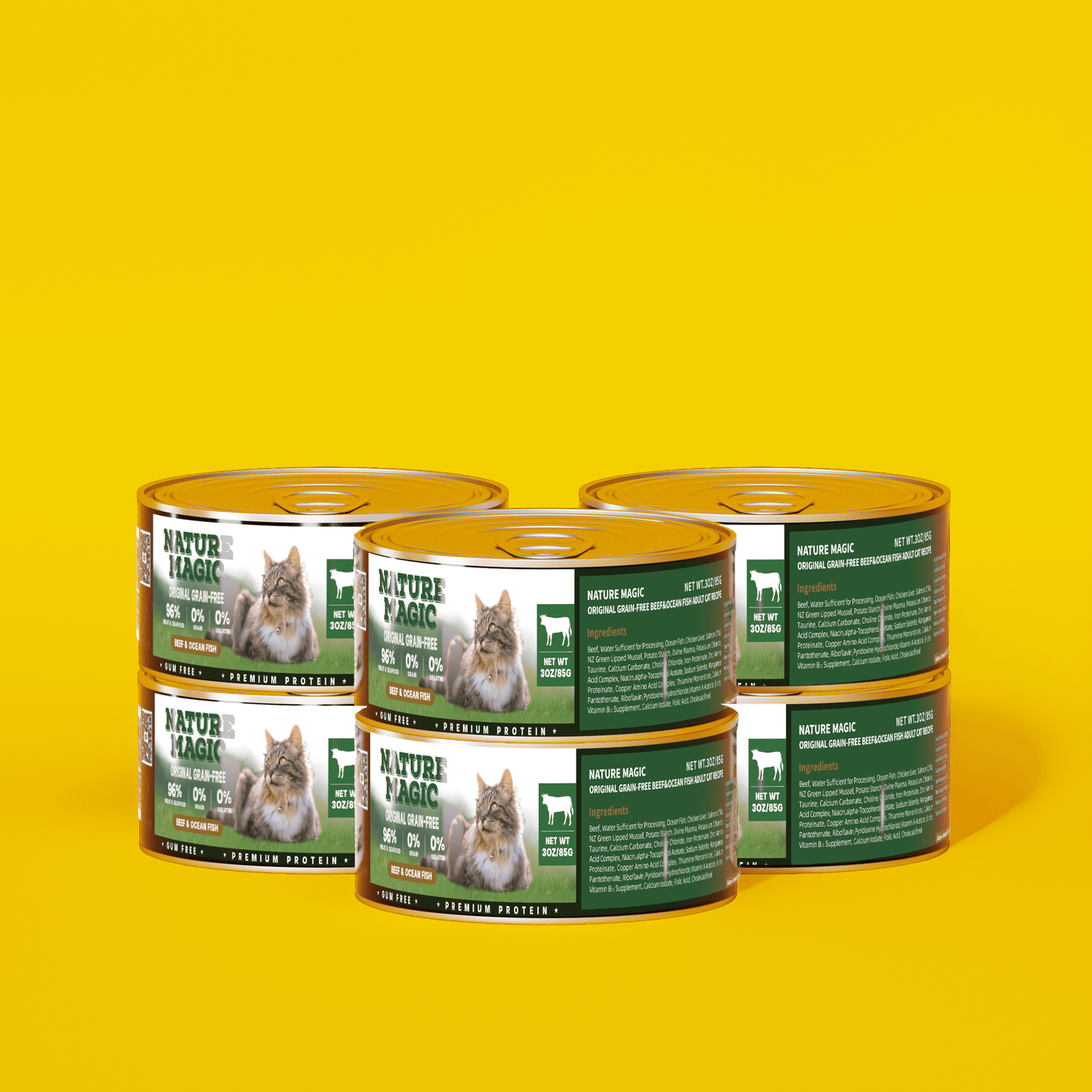 Grain Free - Wet Food For Cats Lamb & Salmon Recipe 85g