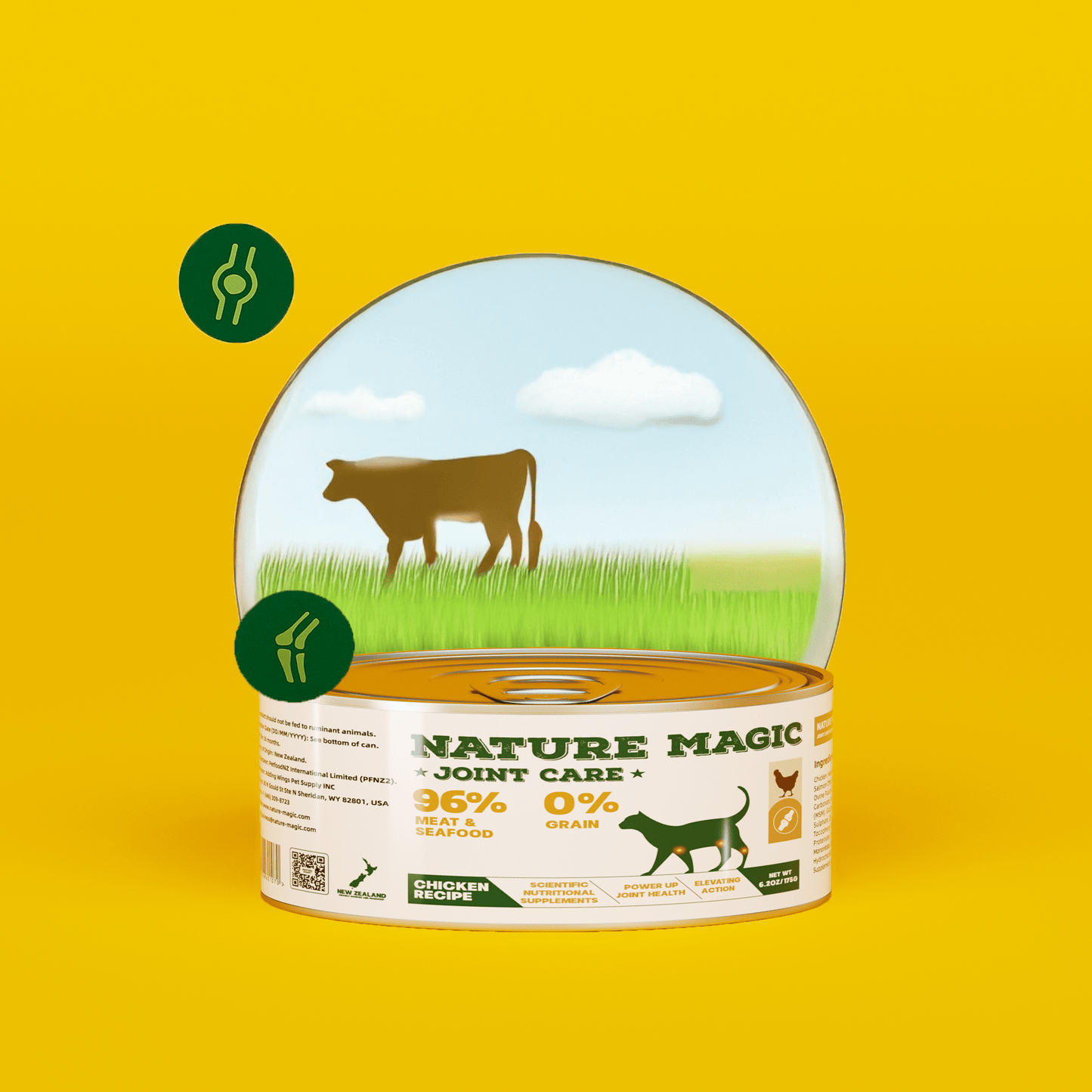 NATURE MAGIC Joint Care Wet Dog Food - Lamb - 85g Can