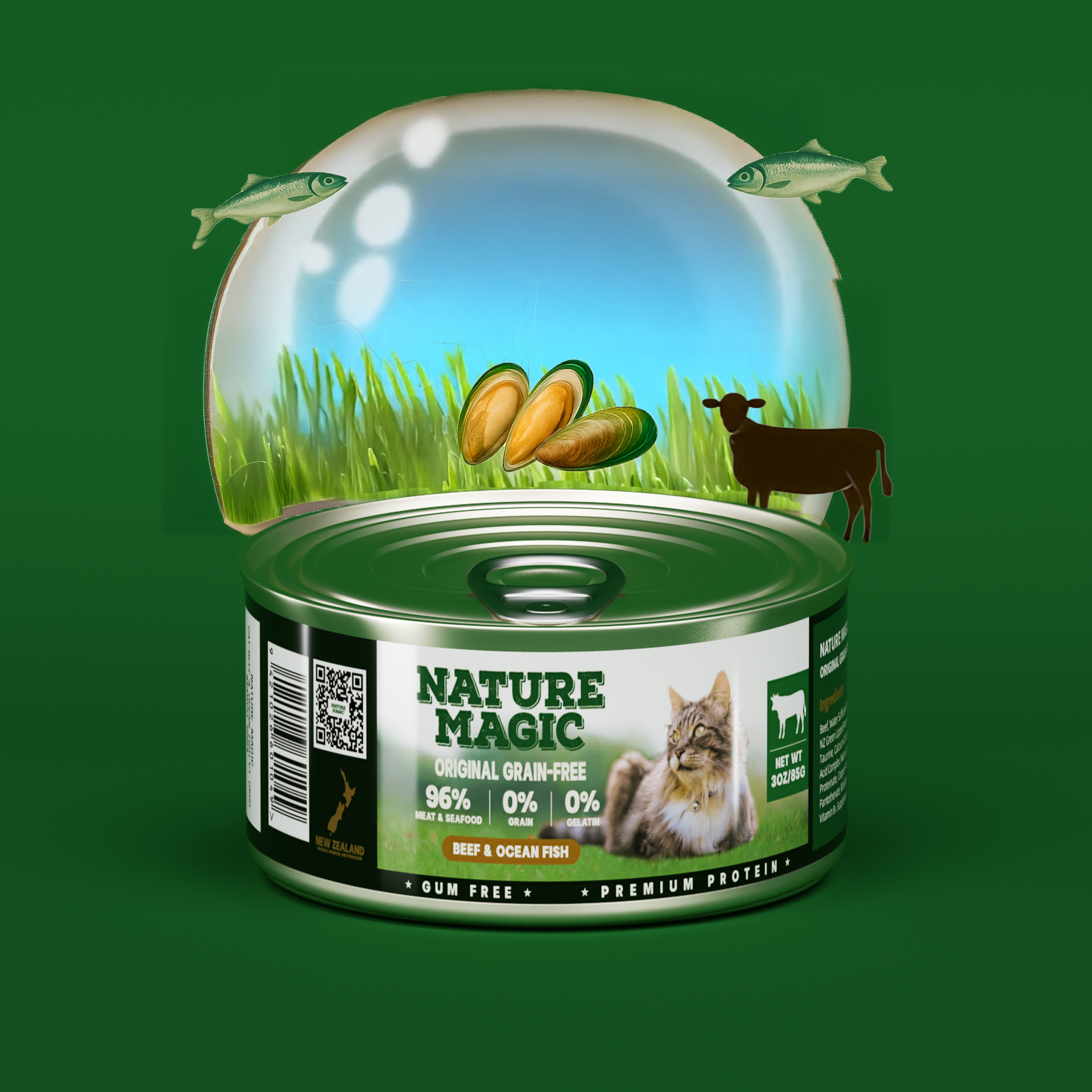 貓貓 無穀高蛋白主食罐 175G 羊肉三文魚